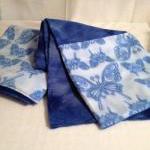 Blue Butterfly Flillow