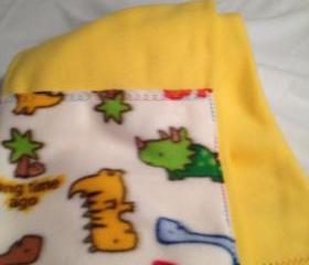 Yellow Dinos Flillow