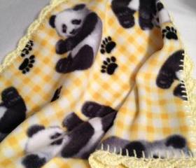 Yellow Panda Blanket