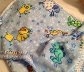 Blue Farm Animals Blanket