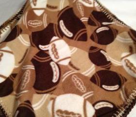 Brown Football Blanket